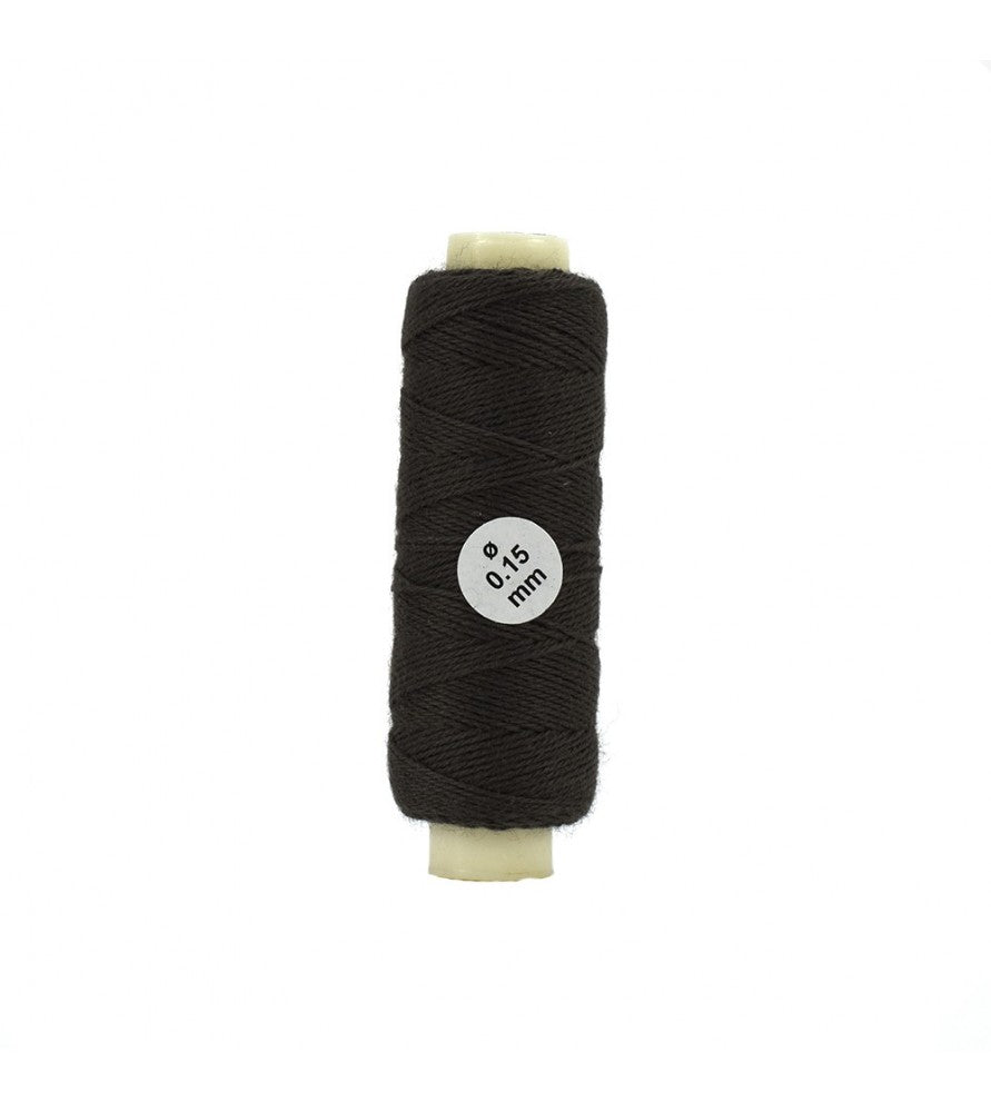 Cotton Thread: Brown Diameter 0.15 mm and Length 40 meters (08805)