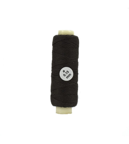Cotton Thread: Brown Diameter 0.15 mm and Length 40 meters (08805)