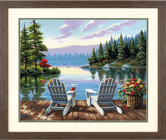 Paint By Number Lakeside Morning 20"x16" DIM91729