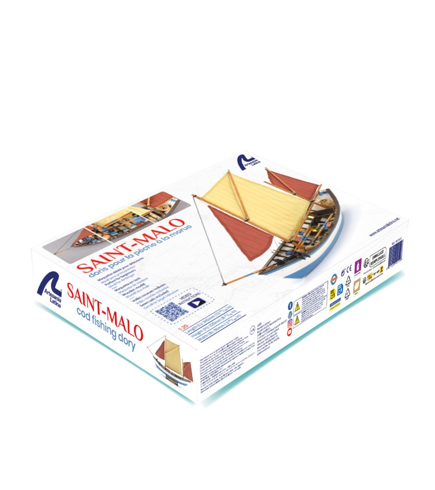 Doris Saint-Malo. 1:20 Wooden Model Fishing Boat Kit (19010)