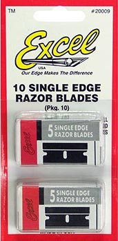 10 Single Edge Razor Blades pk EXL20009