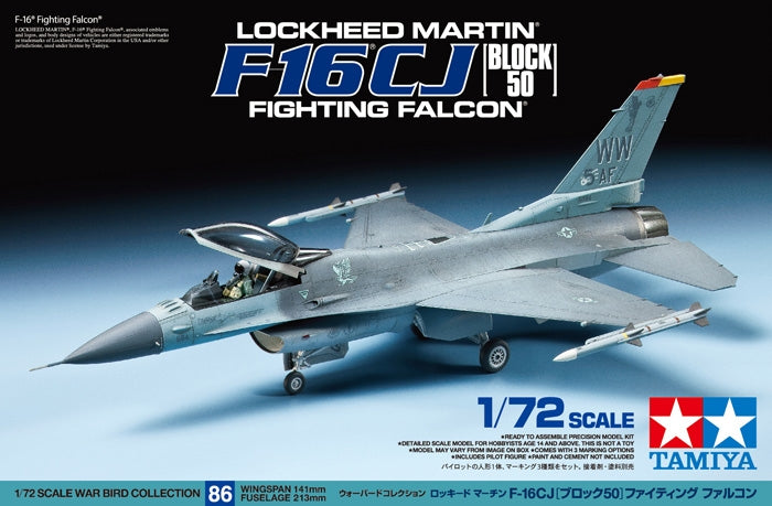 Tamiya F-16 Cj Fighting Falcon 1/72 (60786)