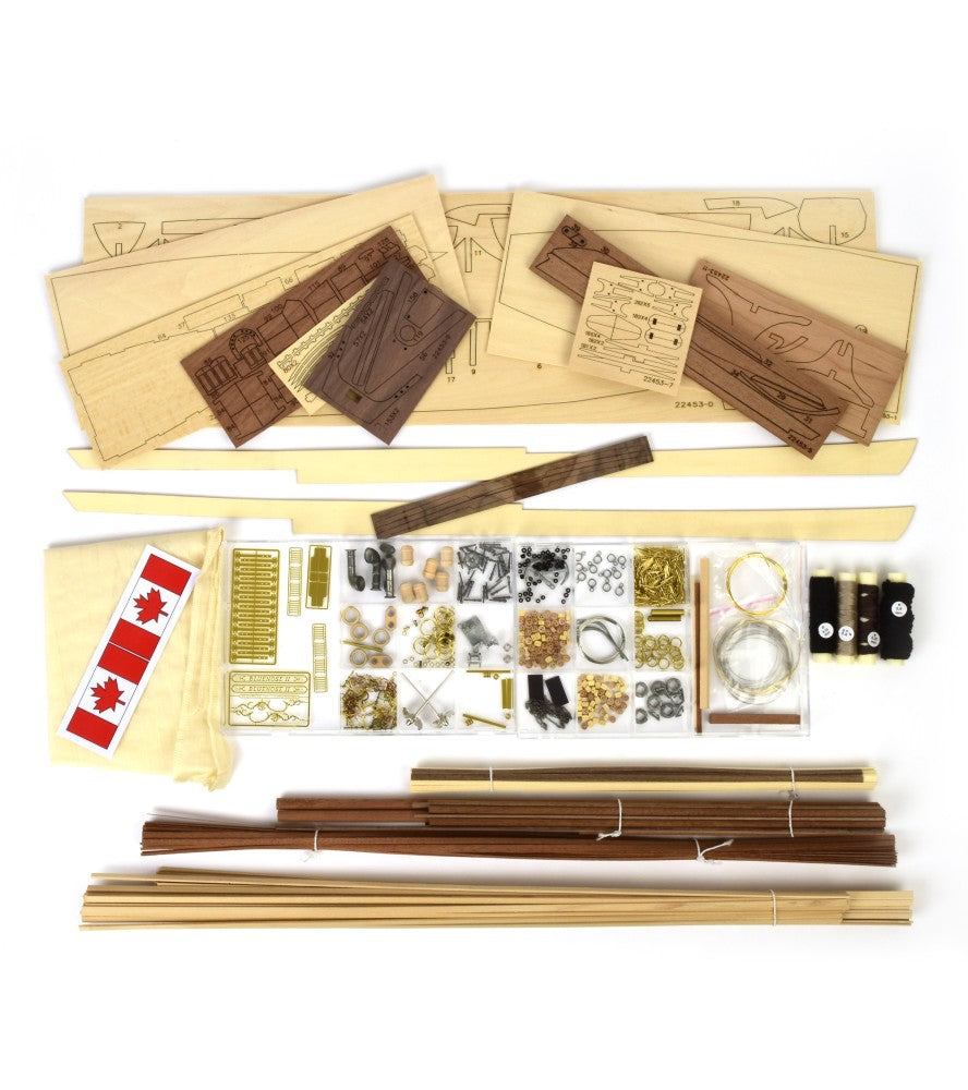 Schooner Bluenose II. 1:75 Wooden Model Ship Kit (22453)