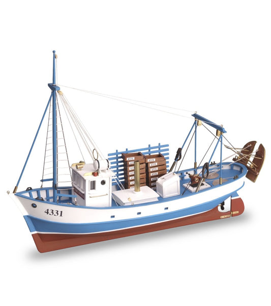 Doris Saint-Malo. Maquette de bateau de pêche en bois à l'échelle 1:20 (19010)