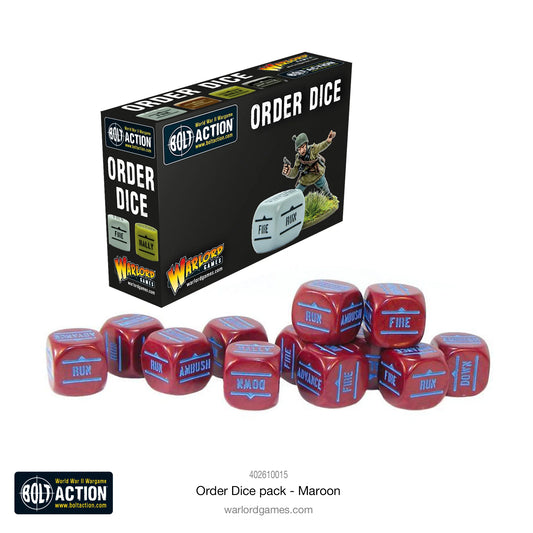 Bolt Action Order Dice Maroon (402616015)