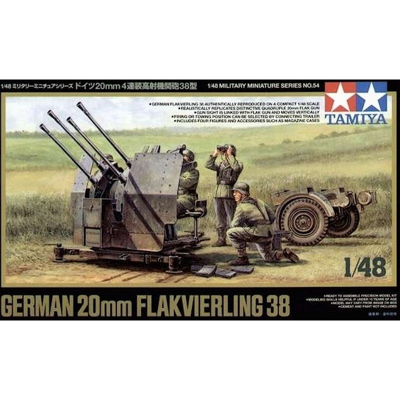 Tamiya German 20Mm Flakvierling 38 1/48 (32554)