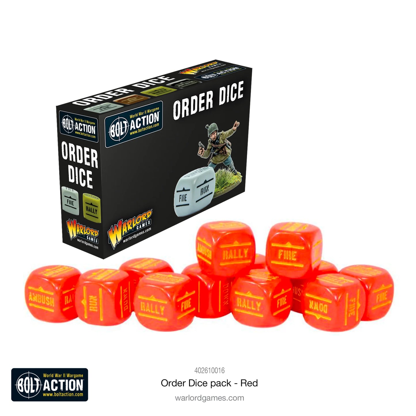 Bolt Action Order Dice Red (402616016)