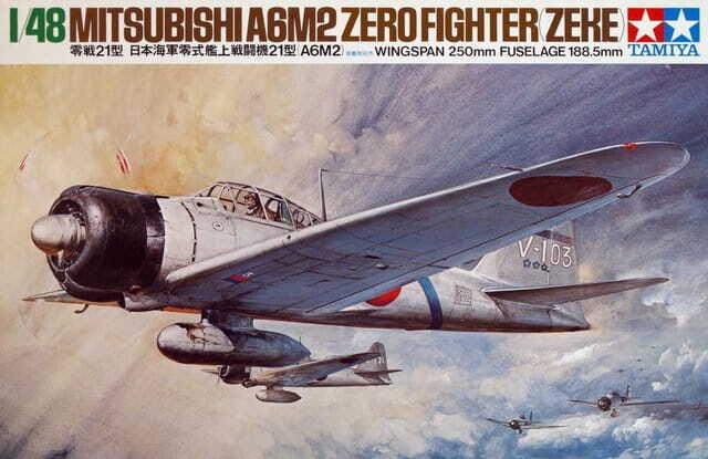 Tamiya Mitsubishi A6M2 Type 21 Zero Fighter Kit Co116 1/48 (61016)