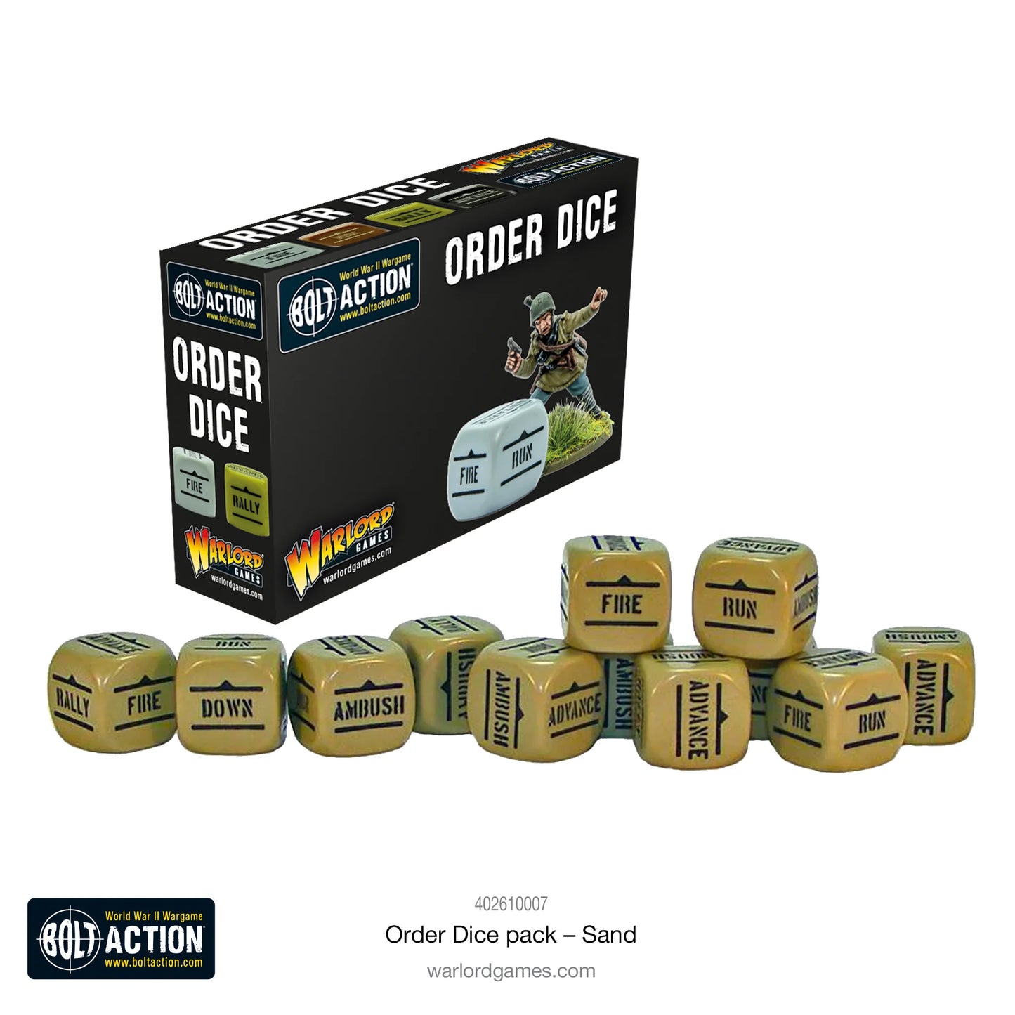 Bolt Action Order Dice Sand (402610007)