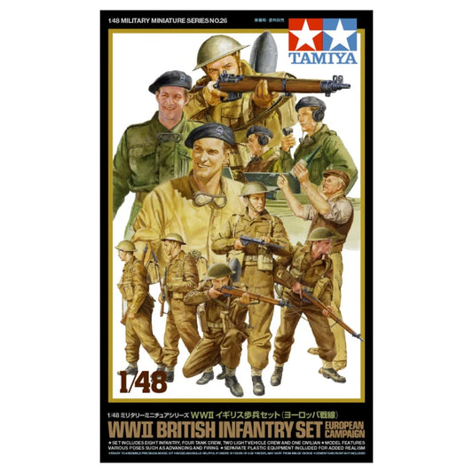 Tamiya WWII British Infantry Set European Campaign 1/48 (32526)