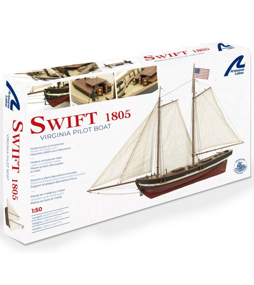 U.S. Pilot Boat Swift. 1:50 Wooden Model Ship Kit (22110)