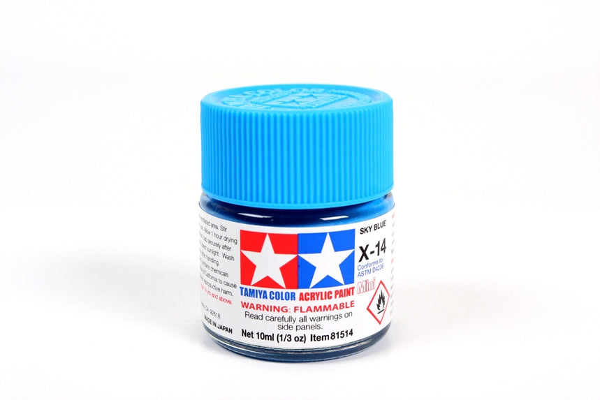 Tamiya X14 Sky Blue Acrylic Bottle 10ml TAMX14