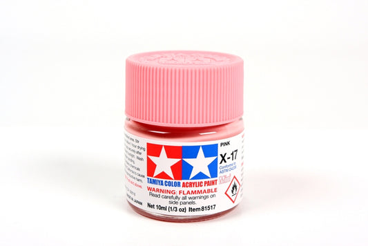 Tamiya X17 Pink Acrylic Bottle 10ml TAMX17