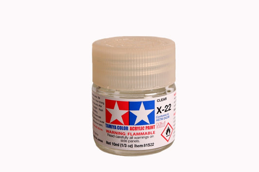 Flacon en acrylique transparent Tamiya X22 10 ml TAMX22