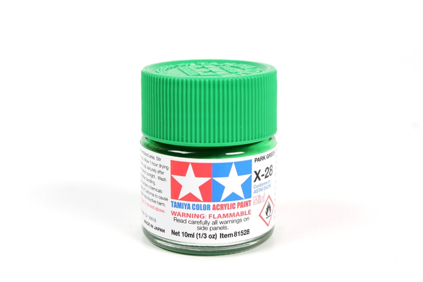 Bouteille acrylique Tamiya X28 Park Green 10 ml TAMX28