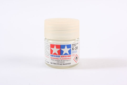 Flacon acrylique transparent semi-brillant Tamiya X35 10 ml TAMX35