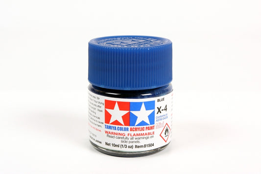 Tamiya X4 Blue Acrylic Bottle 10ml TAMX4