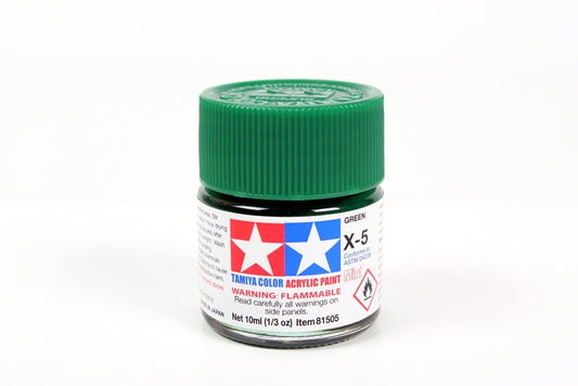 Tamiya X5 Green Acrylic Bottle 10ml TAMX5