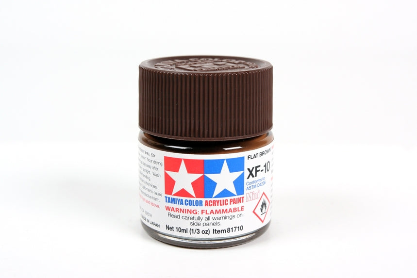 Flacon acrylique marron mat Tamiya XF10 10 ml TAMXF10