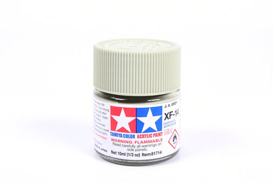 Flacon acrylique gris Tamiya XF14 JA 10 ml TAMXF14