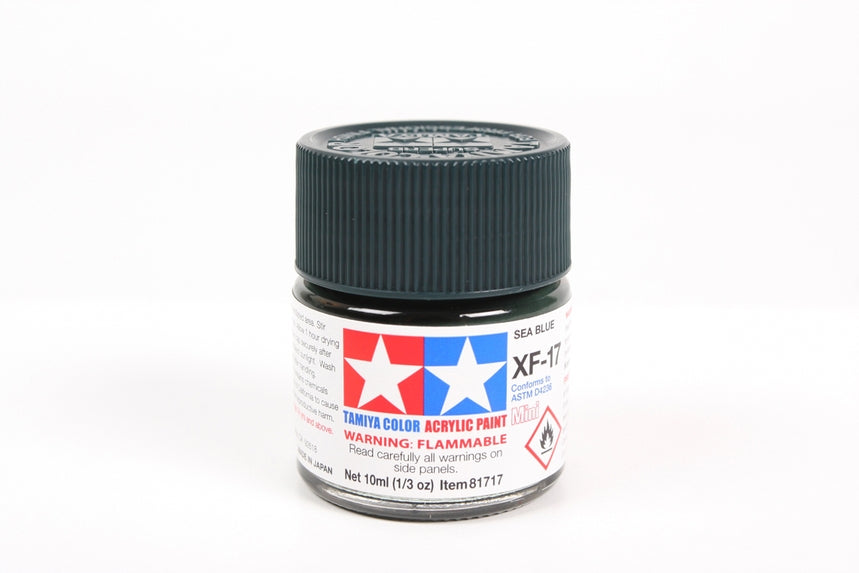 Tamiya XF17 Sea Blue Acrylic Bottle 10ml TAMXF17