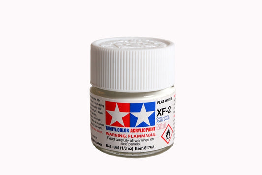 Flacon acrylique blanc mat Tamiya XF2 10 ml TAMXF2