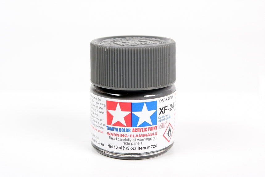 Flacon acrylique gris foncé Tamiya XF24 10 ml TAMXF24