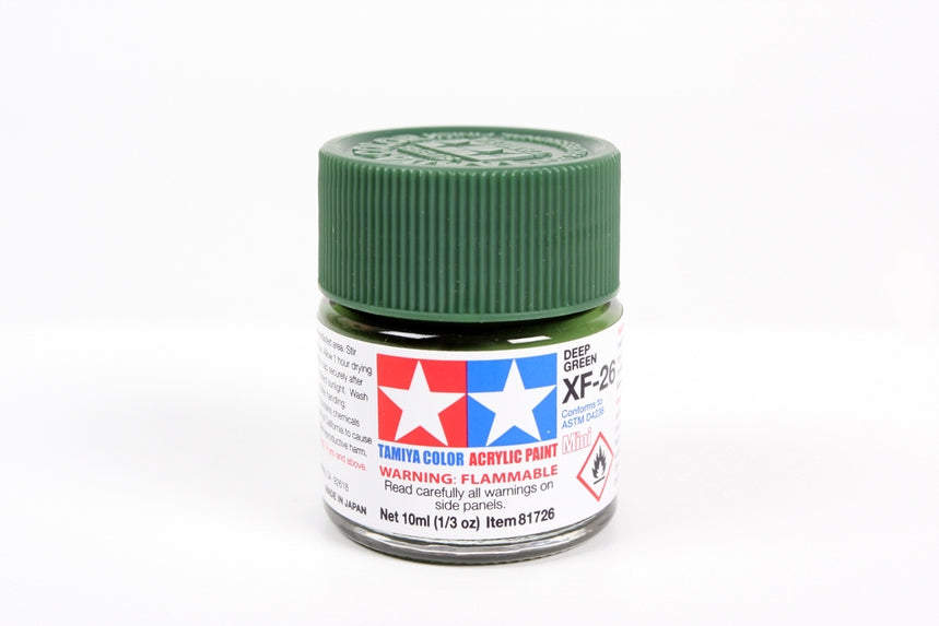 Bouteille acrylique vert foncé Tamiya XF26 10 ml TAMXF26