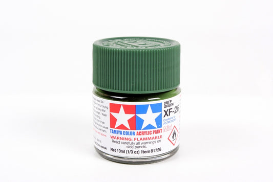 Tamiya XF26 Deep Green Acrylic Bottle 10ml TAMXF26