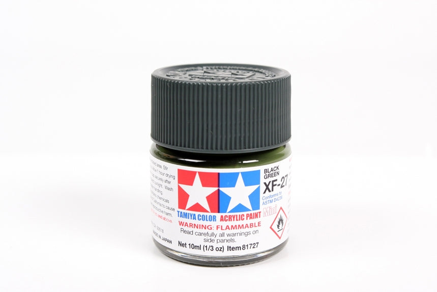 Flacon acrylique noir vert Tamiya XF27 10 ml TAMXF27