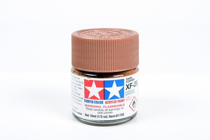 Tamiya XF28 Dark Copper Acrylic Bottle 10ml TAMXF28