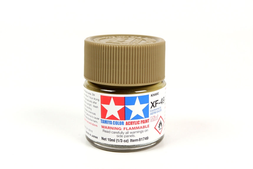 Flacon acrylique kaki Tamiya XF49 10 ml TAMXF49