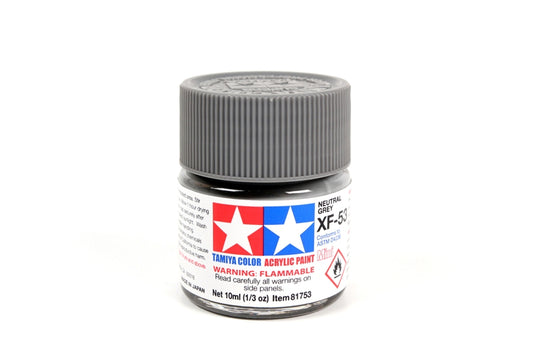 Flacon acrylique gris neutre Tamiya XF53 10 ml TAMXF53