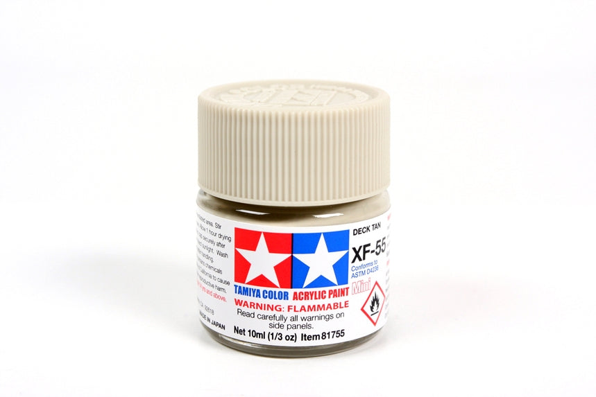 Bouteille acrylique Tamiya XF55 Deck Tan 10 ml TAMXF55