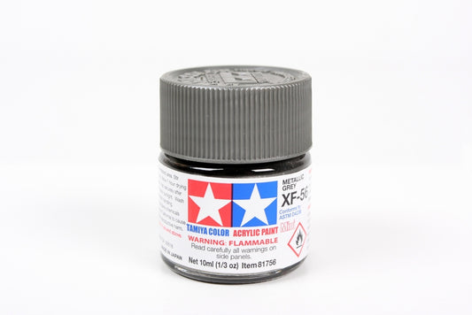 Tamiya XF56 Metallic Grey Acrylic Bottle 10ml TAMXF56