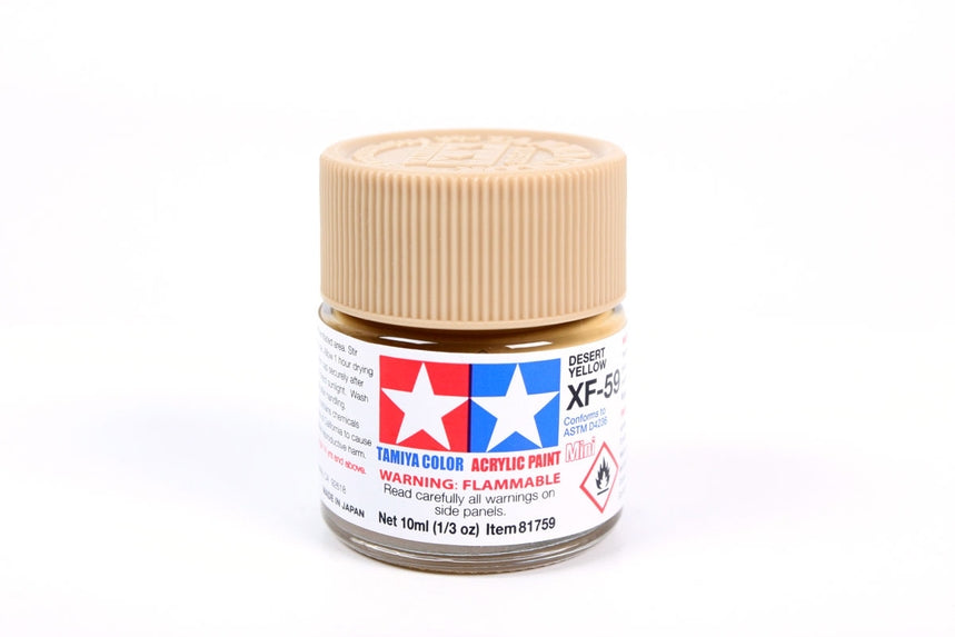 Flacon acrylique Tamiya XF59 Desert Yellow 10 ml TAMXF59