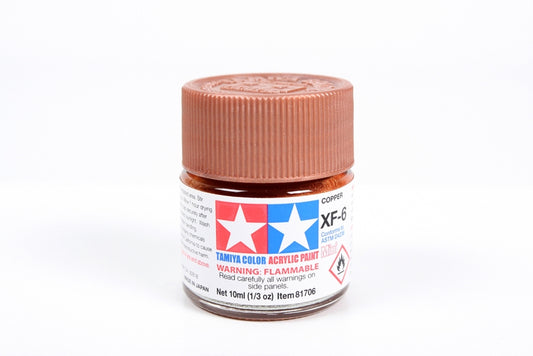 Tamiya XF6 Copper Acrylic Bottle 10ml TAMXF6