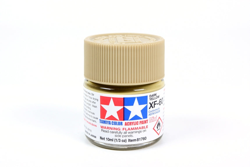 Flacon acrylique jaune foncé Tamiya XF60 10 ml TAMXF60