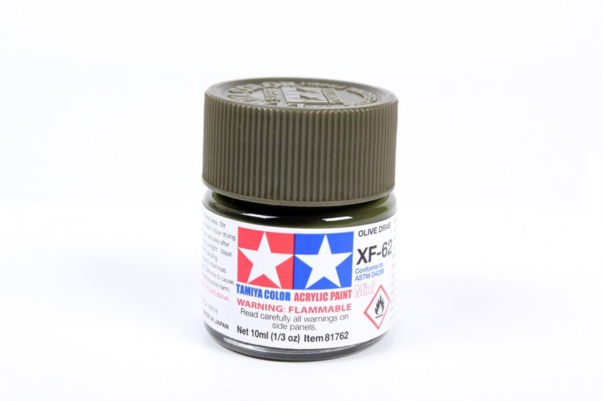 Bouteille acrylique Tamiya XF62 Olive Drab 10 ml TAMXF62