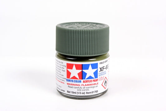 Flacon acrylique gris champêtre Tamiya XF65 10 ml TAMXF65