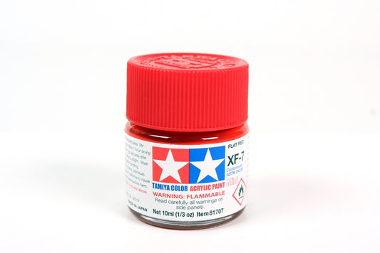 Tamiya XF7 Flat Red Acrylic Bottle 10ml TAMXF7