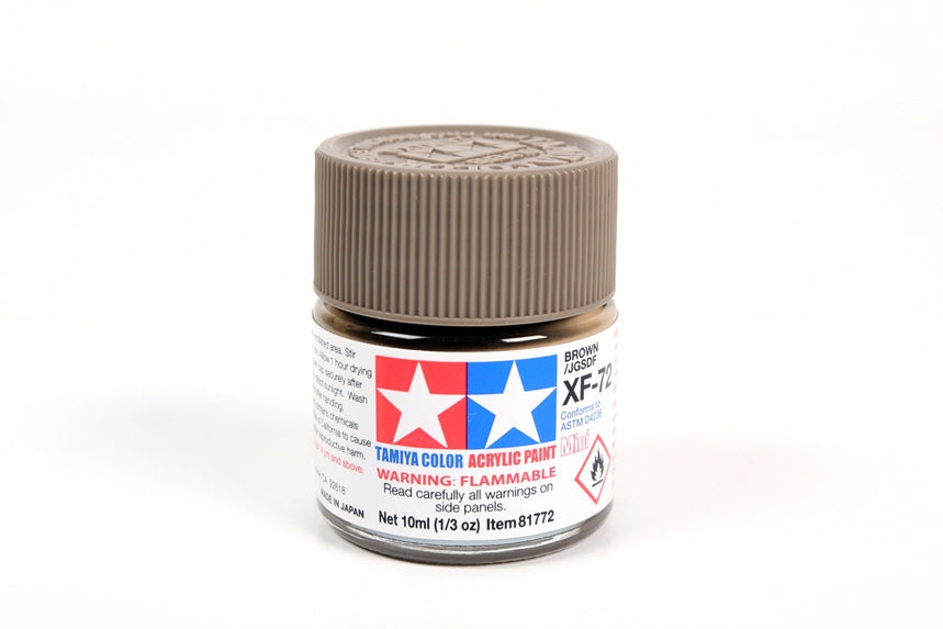 Bouteille d'acrylique Tamiya XF72 Brown JGSDF 10 ml TAMXF72